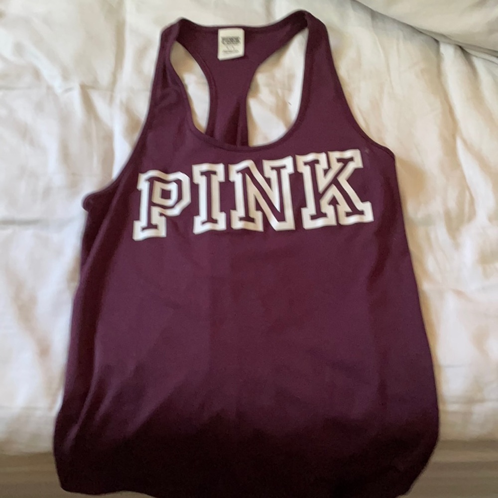 Pink racer back t